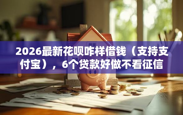 2026最新花呗咋样借钱（支持支付宝），6个贷款好做不看征信的口子无私分享