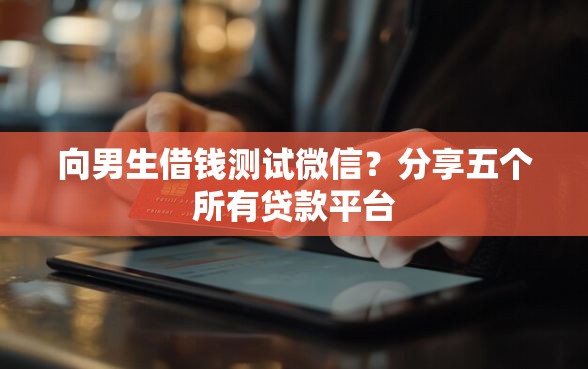 向男生借钱测试微信？分享五个所有贷款平台