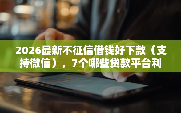 2026最新不征信借钱好下款（支持微信），7个哪些贷款平台利息低无私分享