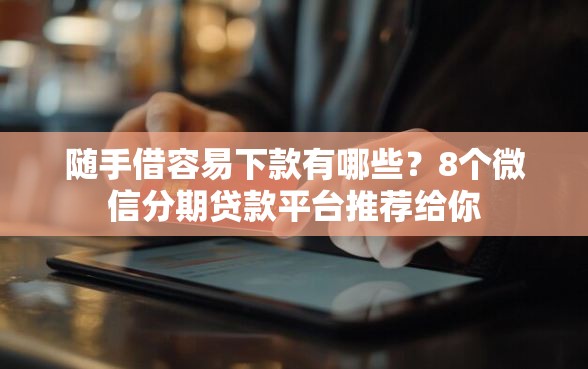 随手借容易下款有哪些？8个微信分期贷款平台推荐给你