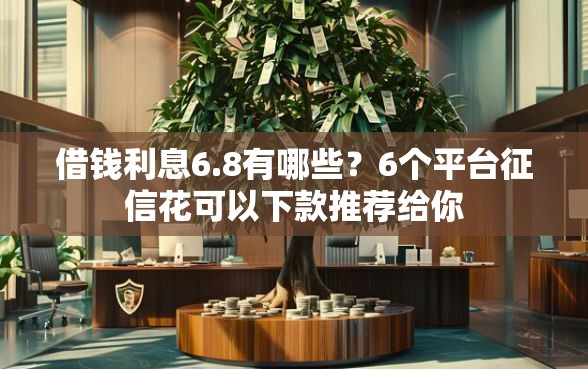 借钱利息6.8有哪些？6个平台征信花可以下款推荐给你