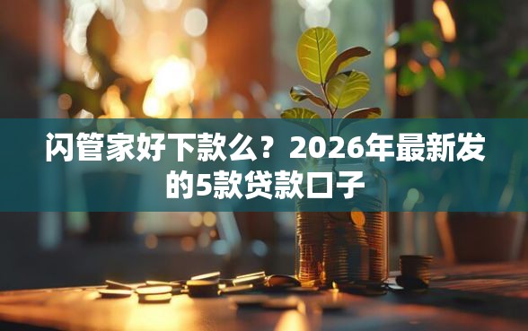 闪管家好下款么？2026年最新发的5款贷款口子