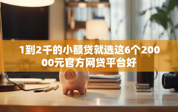 1到2千的小额贷就选这6个20000元官方网贷平台好