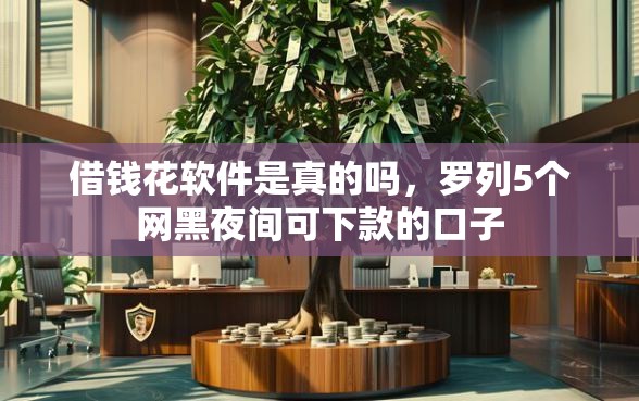 借钱花软件是真的吗,罗列5个网黑夜间可下款的口子 借钱花软件是真的吗,罗列5个网黑夜间可下款的口子