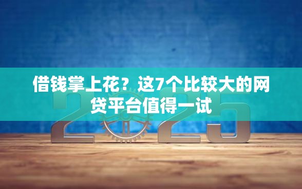 借钱掌上花？这7个比较大的网贷平台值得一试