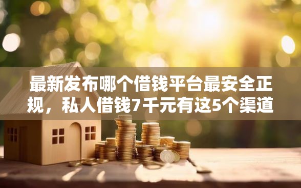 最新发布哪个借钱平台最安全正规，私人借钱7千元有这5个渠道
