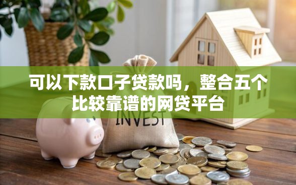 可以下款口子贷款吗，整合五个比较靠谱的网贷平台