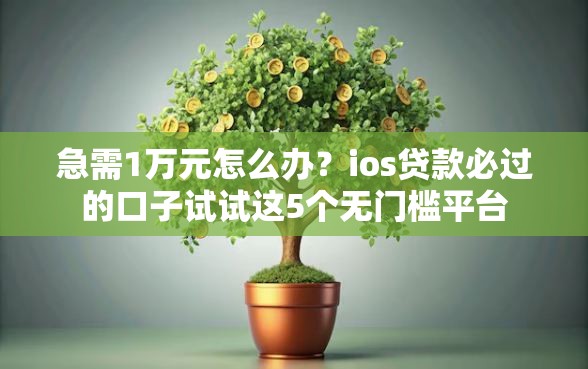 急需1万元怎么办？ios贷款必过的口子试试这5个无门槛平台