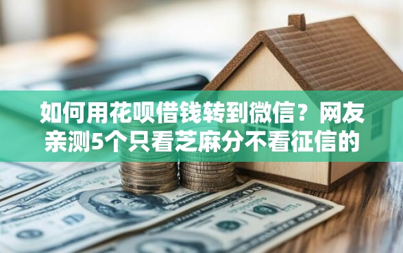 如何用花呗借钱转到微信？网友亲测5个只看芝麻分不看征信的纯线上审批平台盘点