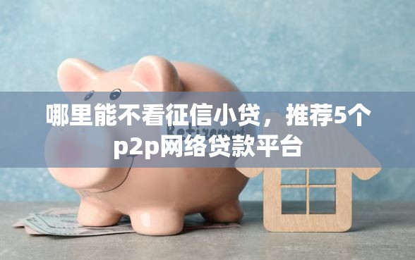 哪里能不看征信小贷,推荐5个p2p网络贷款平台 哪里能不看征信小贷,推荐5个p2p网络贷款平台