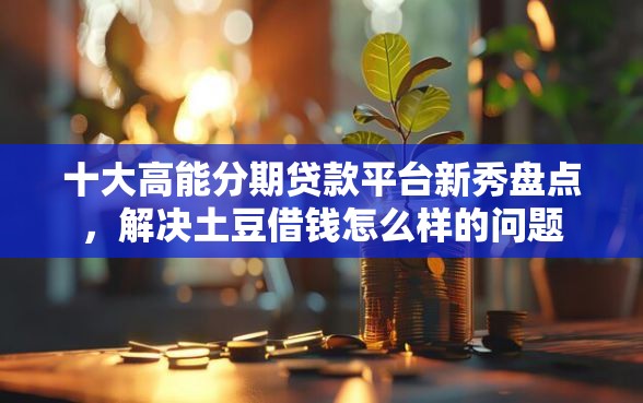 十大高能分期贷款平台新秀盘点，解决土豆借钱怎么样的问题