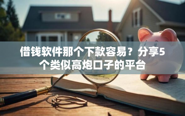 借钱软件那个下款容易？分享5个类似高炮口子的平台