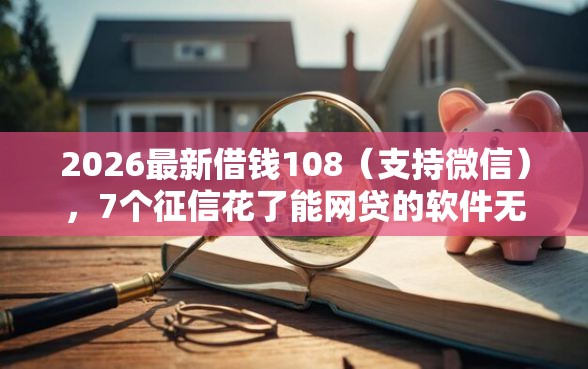 2026最新借钱108（支持微信），7个征信花了能网贷的软件无私分享