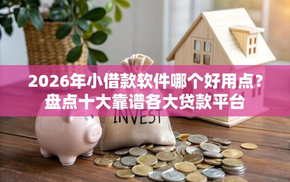2026年小借款软件哪个好用点？盘点十大靠谱各大贷款平台