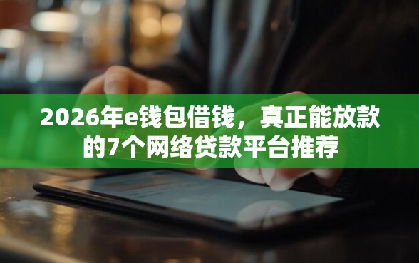 2026年e钱包借钱,真正能放款的7个网络贷款平台推荐 2026年e钱包借钱,真正能放款的7个网络贷款平台推荐