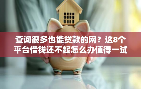 查询很多也能贷款的网？这8个平台借钱还不起怎么办值得一试