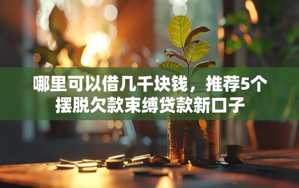 哪里可以借几千块钱，推荐5个摆脱欠款束缚贷款新口子