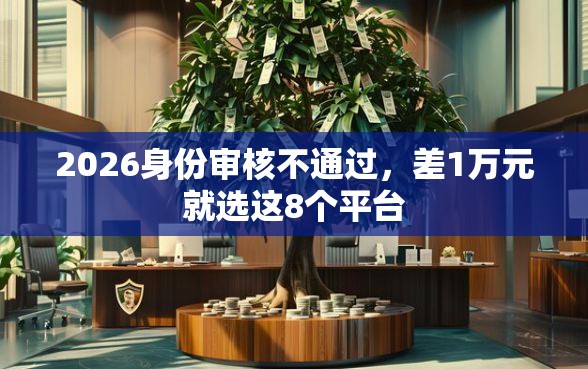 2026身份审核不通过，差1万元就选这8个平台