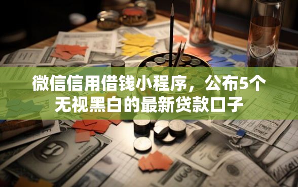 微信信用借钱小程序，公布5个无视黑白的最新贷款口子