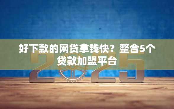 好下款的网贷拿钱快？整合5个贷款加盟平台