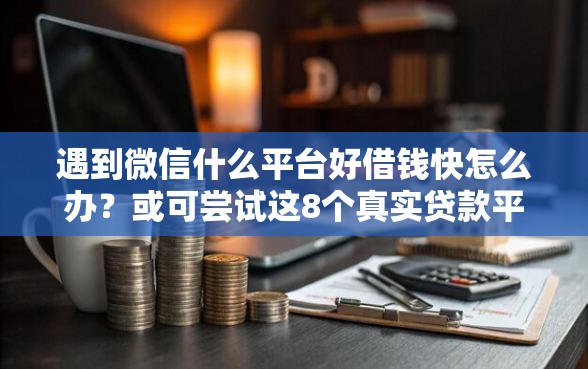 遇到微信什么平台好借钱快怎么办？或可尝试这8个真实贷款平台