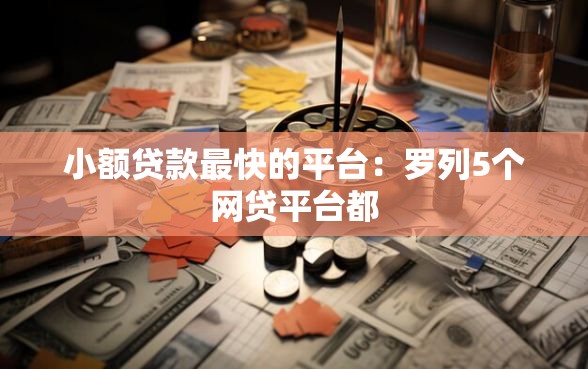 小额贷款最快的平台：罗列5个网贷平台都