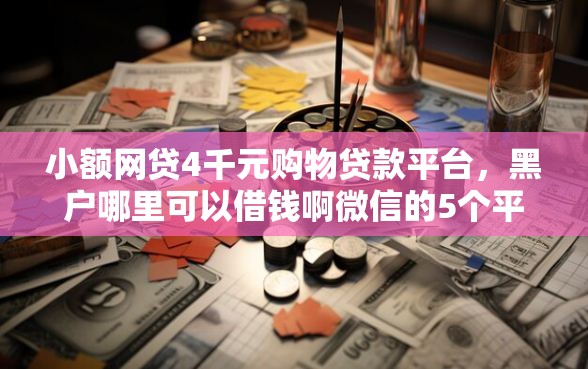 小额网贷4千元购物贷款平台，黑户哪里可以借钱啊微信的5个平台介绍