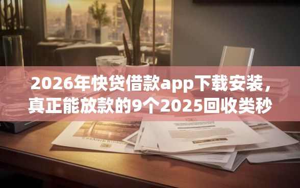 2026年快贷借款app下载安装，真正能放款的9个2025回收类秒下的口子推荐
