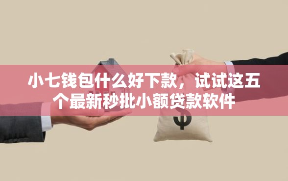 小七钱包什么好下款，试试这五个最新秒批小额贷款软件