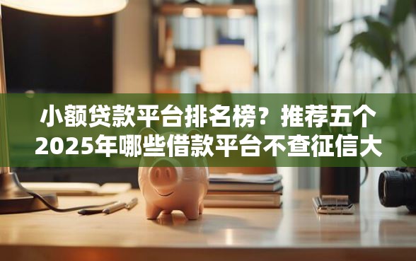 小额贷款平台排名榜?推荐五个2025年哪些借款平台不查征信大数据 小额贷款平台排名榜?推荐五个2025年哪些借款平台不查征信大数据