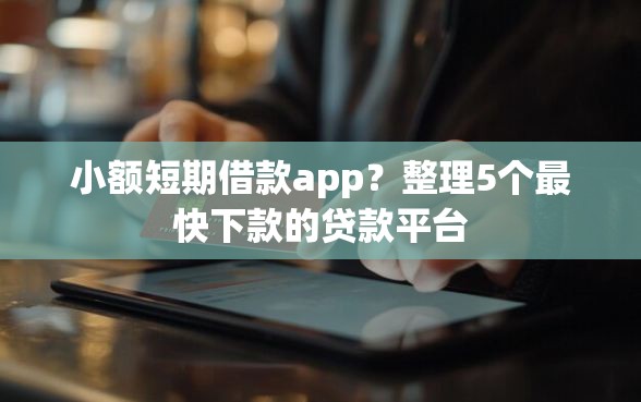 小额短期借款app？整理5个最快下款的贷款平台