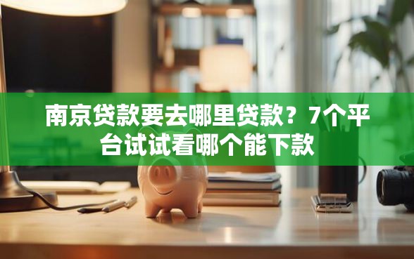 南京贷款要去哪里贷款？7个平台试试看哪个能下款
