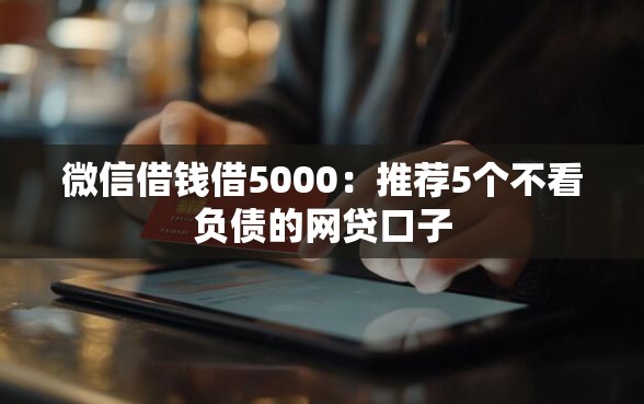 微信借钱借5000：推荐5个不看负债的网贷口子