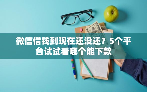 微信借钱到现在还没还？5个平台试试看哪个能下款