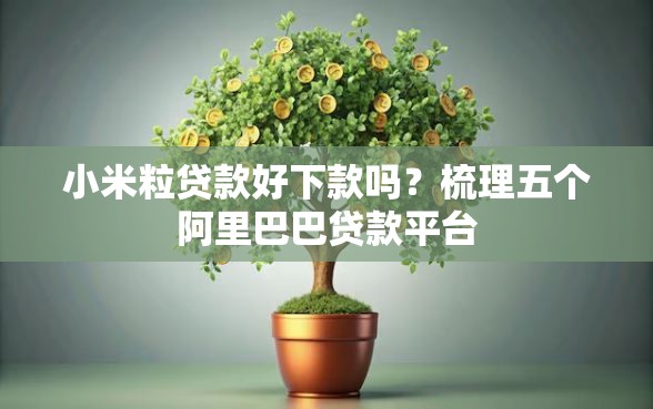 小米粒贷款好下款吗？梳理五个阿里巴巴贷款平台