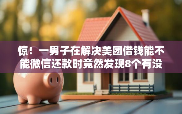 惊！一男子在解决美团借钱能不能微信还款时竟然发现8个有没有不看征信的平台借钱，事后分享了出来