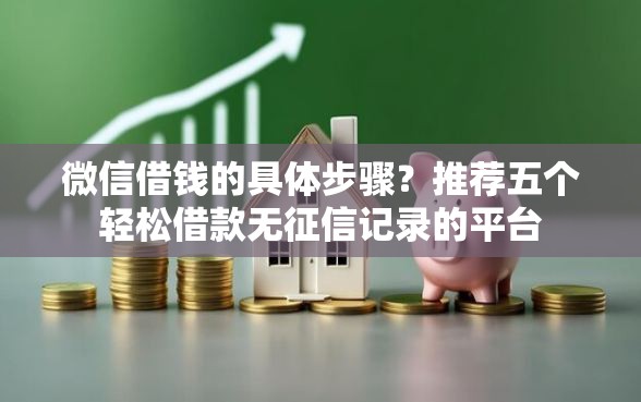 微信借钱的具体步骤？推荐五个轻松借款无征信记录的平台