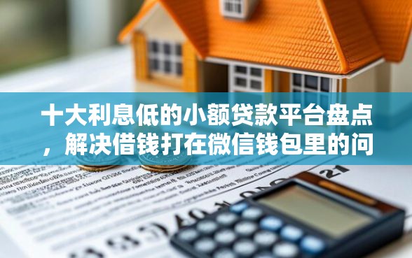 十大利息低的小额贷款平台盘点，解决借钱打在微信钱包里的问题