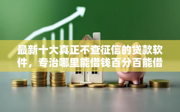 最新十大真正不查征信的贷款软件，专治哪里能借钱百分百能借到的不看征信