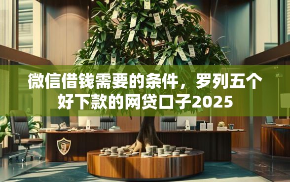 微信借钱需要的条件，罗列五个好下款的网贷口子2025