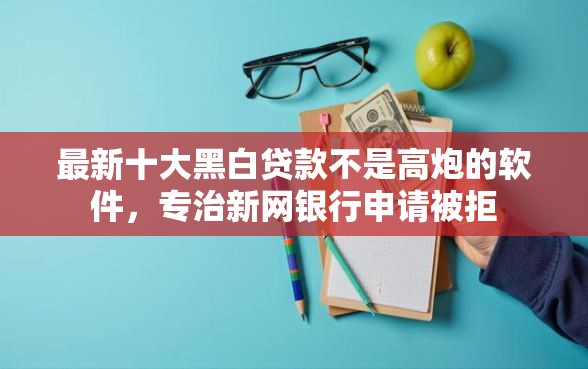 最新十大黑白贷款不是高炮的软件，专治新网银行申请被拒