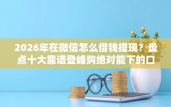 2026年在微信怎么借钱提现?盘点十大靠谱登峰购绝对能下的口子 2026年在微信怎么借钱提现?盘点十大靠谱登峰购绝对能下的口子