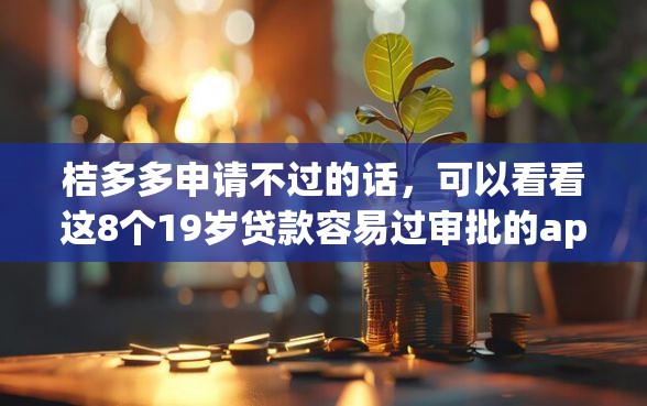 桔多多申请不过的话，可以看看这8个19岁贷款容易过审批的app