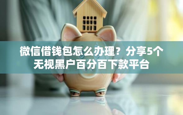 微信借钱包怎么办理？分享5个无视黑户百分百下款平台