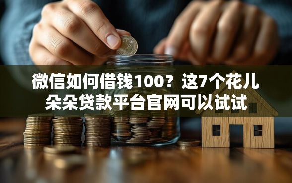 微信如何借钱100？这7个花儿朵朵贷款平台官网可以试试
