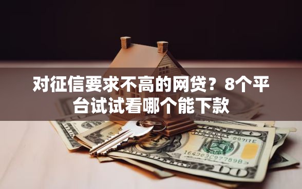 对征信要求不高的网贷？8个平台试试看哪个能下款