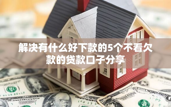 解决有什么好下款的5个不看欠款的贷款口子分享