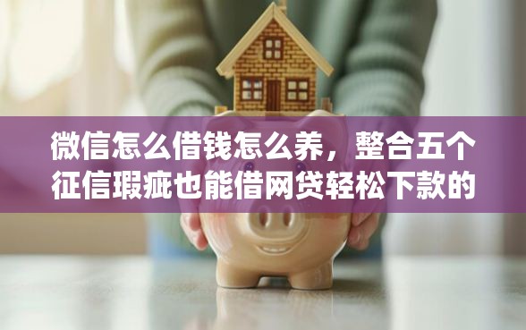 微信怎么借钱怎么养，整合五个征信瑕疵也能借网贷轻松下款的app