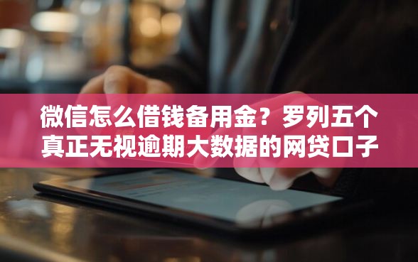微信怎么借钱备用金？罗列五个真正无视逾期大数据的网贷口子