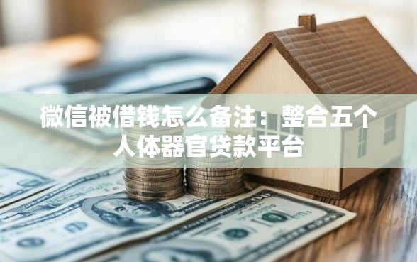 微信被借钱怎么备注：整合五个人体器官贷款平台